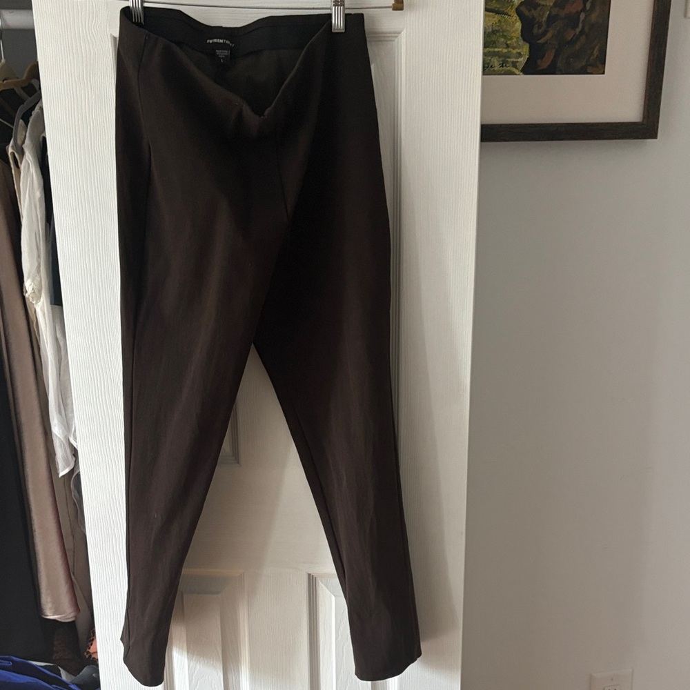 Fifteen Twenty Dark Brown Cropped Pants